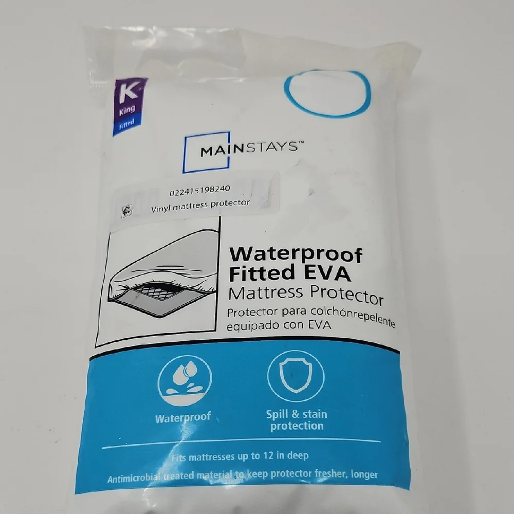 Mainstays Waterproof Fitted Mattress Protector King Size